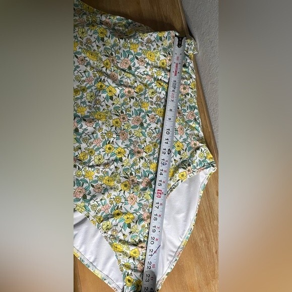 Women’s Floral One-piece One Shoulder Asymmetric Swimsuit Size 20 XXL 2X Plus - Picture 11 of 11